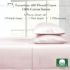 Picture of California Design Den Softest 100% Cotton Sheets, Twin Sheets Set, 400 Thread Count Sateen Bedding for Dorm Rooms & Adults, Deep Pocket Sheets, Cooling Sheets, Twin Bed Sheets (Pink)