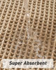 Picture of Upgraded Waffle Runner Rug Super Absorbent Non Slip Bath Mats for Bathroom Floor, Machine Washable Bathroom Runner Rug with Tassels, Ideal for Hallway Bedroom Laundry Room, Brown, 2'x 4'(24" x 48")