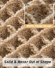 Picture of Upgraded Waffle Runner Rug Super Absorbent Non Slip Bath Mats for Bathroom Floor, Machine Washable Bathroom Runner Rug with Tassels, Ideal for Hallway Bedroom Laundry Room, Brown, 2'x 4'(24" x 48")