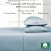 Picture of California Design Den Softest 100% Cotton Sheets, Twin Sheets Set, 400 Thread Count Sateen Bedding for Dorm Rooms & Adults, Deep Pocket Sheets, Cooling Sheets, Twin Bed Sheets (Sky Blue)
