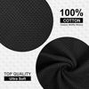 Picture of Kitinjoy 100% Cotton Kitchen Dish Cloths, 12 Pack Waffle Weave Ultra Soft Absorbent Dish Towels for Drying Dishes Quick Drying Kitchen Towels Dish Rags, 12 X 12Inch, Black