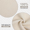 Picture of Kitinjoy 100% Cotton Kitchen Dish Cloths, 12 Pack Waffle Weave Ultra Soft Absorbent Dish Towels for Drying Dishes Quick Drying Kitchen Towels Dish Rags, 12 X 12Inch, Beige
