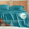 Picture of Bedsure King Size Sheet Sets, Cooling Sheets for Hot Sleepers, Rayon Derived from Bamboo, Breathable & Soft Deep Pocket Up to 16 Inches, Hotel Luxury Silky Bedding, Bedsheet & Pillowcases, Turquoise