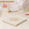 Picture of Kitinjoy 100% Cotton Kitchen Dish Cloths, 8 Pack Waffle Weave Ultra Soft Absorbent Dish Towels for Drying Dishes Quick Drying Kitchen Towels Dish Rags, 12 X 12Inch, Beige