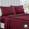 Picture of California Design Den 100% Cotton Sheets, Soft Queen Sheet Set, Cooling Sheets for Queen Size Bed with Deep Pockets, 400 Thread Count Sateen, Bedding Sheets & Pillowcases, Queen Sheets (Burgundy Red)