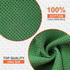 Picture of Kitinjoy 100% Cotton Kitchen Dish Cloths, 8 Pack Waffle Weave Ultra Soft Absorbent Dish Towels for Drying Dishes Quick Drying Kitchen Towels Dish Rags, 12 X 12 Inches, Grass Green