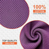 Picture of Kitinjoy 100% Cotton Kitchen Dish Cloths, 12 Pack Waffle Weave Ultra Soft Absorbent Dish Towels for Drying Dishes Quick Drying Kitchen Towels Dish Rags, 12 X 12Inch, Violet
