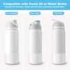 Picture of Alwenid 2PCS Silicone Water Bottle Boot for Owala 40 Oz, Anti-Slip Protective Sleeve Bottom Bumper Protector for FreeSip, Twist, and Flip Stainless Steel Water Bottles (Clear)