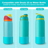 Picture of Alwenid 2PCS Silicone Water Bottle Boot for Owala 32 Oz, Anti-Slip Protective Sleeve Bottom Bumper Protector for FreeSip, Twist, and Flip Stainless Steel Water Bottles (Blue)