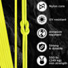 Picture of TECEUM Paracord Type III 550 Sofit Yellow - 50 ft - 4mm - Tactical Rope MIL-SPEC - Outdoor para Cord -Camping Hiking Fishing Gear and Equipment - EDC Parachute Cord - Strong Survival Rope