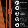 Picture of TECEUM Paracord Type III 550 Orange Yellow - 200 ft - 4mm - Tactical Rope MIL-SPEC - Outdoor para Cord - Camping Hiking Fishing Gear - EDC Parachute Cord - Strong Survival Rope 044