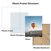 Picture of JCJMY 8x9 Picture Frame White for Wall Hanging or Tabletop, Wall Mounting Horizontally or Vertically, 8 x 9 Wall Gallery Poster Photo Frame with Shatter Resistant Plastic Plexiglass, White