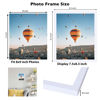 Picture of JCJMY 8x9 Picture Frame White for Wall Hanging or Tabletop, Wall Mounting Horizontally or Vertically, 8 x 9 Wall Gallery Poster Photo Frame with Shatter Resistant Plastic Plexiglass, White