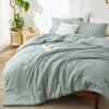 Picture of Bedsure California King Comforter Set - Sage Green Comforter Cal King Size, Soft Bedding for All Seasons, Cationic Dyed Bedding Set, 3 Pieces, 1 Comforter (104"x96") and 2 Pillow Shams (20"x36"+2")