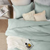 Picture of Bedsure California King Comforter Set - Sage Green Comforter Cal King Size, Soft Bedding for All Seasons, Cationic Dyed Bedding Set, 3 Pieces, 1 Comforter (104"x96") and 2 Pillow Shams (20"x36"+2")