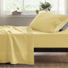 Picture of Bedsure Twin XL Sheet Sets Dorm Bedding - Soft Extra Long Twin Bed Sheets, 3 Pieces Hotel Luxury Yellow Sheets Twin XL, Easy Care Microfiber Sheet Set