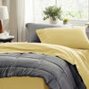 Picture of Bedsure Twin XL Sheet Sets Dorm Bedding - Soft Extra Long Twin Bed Sheets, 3 Pieces Hotel Luxury Yellow Sheets Twin XL, Easy Care Microfiber Sheet Set