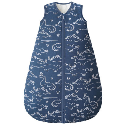 Picture of Yoofoss Baby Sleep Sack 0-6 Months, TOG 2.5 Baby Wearable Blanket with 2-Way Zipper, 100% Cotton Fabric Winter Newborn Sleeping sack, Warm Soft Comfy(Small)