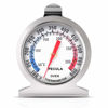 Picture of Oven Thermometer 50-300°C/100-600°F, Oven Grill Fry Chef Smoker Analog Thermometer Instant Read Stainless Steel Kitchen Cooking Thermometer