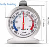 Picture of Oven Thermometer 50-300°C/100-600°F, Oven Grill Fry Chef Smoker Analog Thermometer Instant Read Stainless Steel Kitchen Cooking Thermometer