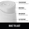 Picture of Gorilla Grip powerGRIP Drawer Shelf and Cabinet Liner, Thick Strong Hold, Non-Adhesive Liners Protect Kitchen Cabinets and Cupboard, Bathroom Drawers, Easy Install, Breathable Mat, 12" x10' Snow White