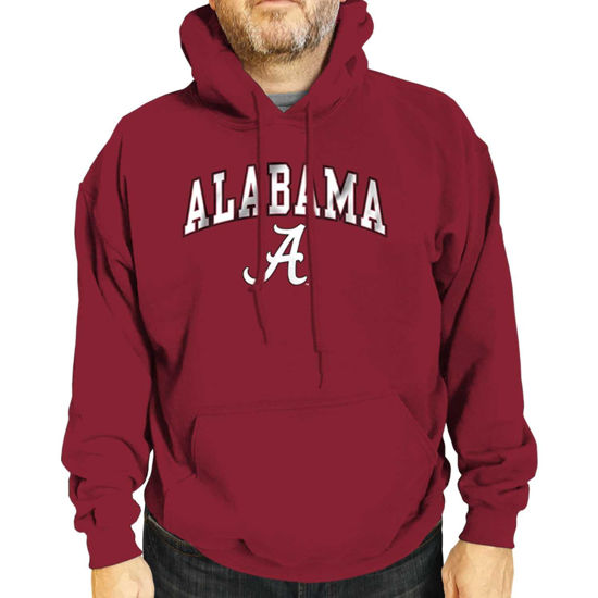 Picture of Campus Colors Adult Arch & Logo Soft Style Gameday Hooded Sweatshirt (Alabama Crimson Tide - Crimson, Medium)