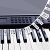 Picture of Removable Piano Key Stickers Note Labels for 88 Key Full Size Silicone Reusable Piano Keyboard Stickers for Beginners Comes with Box (Black)