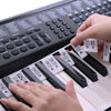 Picture of Removable Piano Key Stickers Note Labels for 88 Key Full Size Silicone Reusable Piano Keyboard Stickers for Beginners Comes with Box (Black)