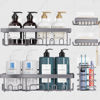 Picture of Veken Adhesive Shower Caddy 5-Pack,Heavy Weight Bearing,Large Wall Mounted Shower Shelves Rack,Organizer Storage Accessories with Soap Dish&Toothbrush Holder,Ideal for Bathroom,Home&Kitchen,Gray