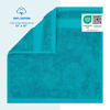 Picture of Cotton Paradise 100% Cotton Turkish Washcloths for Bathroom, 4 Piece Soft Absorbent Small Hand Face Towels Wash Rags for Body, Aqua Blue Wash Cloths