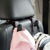 Picture of Car Hooks Universal Car Vehicle Back Seat Headrest Hanger Holder Hook Microfiber Leather & Stainless Steel for Bag Purse Cloth Drink Grocery (Black red)…