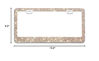 Picture of Bling License Plate Frame for Women, 1PCS Sparkly License Plate Frames| Over 1200 pcs 14 Facets Bedazzled Clear Glass Diamond Rhinestone Crystals w/Free Glitter Diamond Box (Champagne)
