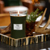 Picture of WoodWick Large Hourglass Candle, Fraser Fir - Premium Soy Blend Wax, Pluswick Innovation Wood Wick, Made in USA