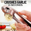 Picture of Zulay Kitchen Premium Garlic Press Set - Rust Proof & Dishwasher Safe Professional Garlic Mincer Tool - Easy-Squeeze, Easy-Clean with Soft, Ergonomic Handle - Silicone Garlic Peeler & Brush (Copper)