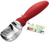 Picture of Spring Chef Ice Cream Scoop with Soft Grip Handle, Professional Heavy Duty Sturdy Scooper, Premium Kitchen Tool for Cookie Dough, Gelato, Sorbet, Red