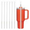 Picture of Straw Cleaner Brush for Stanley, 6Pcs Reusable Extra Long Straw Cleaner for 40/30/20 oz Stanley Mug, 10mm Wide Drinking Straw Cleaning Brush for Sippy Cup, Water Bottle and Tubes