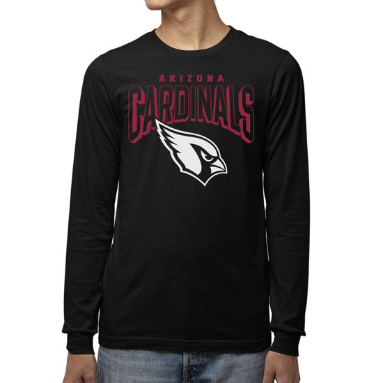 Picture of Junk Food Clothing x NFL - Arizona Cardinals - Bold Logo - Unisex Adult Long Sleeve T-Shirt for Men and Women - Size Large