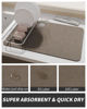 Picture of AMOAMI-Coffee Mat Hide Stain Rubber Backed Absorbent Dish Drying Mat for Kitchen Counter-Coffee Bar Accessories Fit Under Coffee Maker Coffee Machine Coffee Pot Espresso Machine Dish Rack Brown 1624
