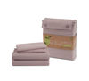 Picture of LANE LINEN 100% Organic Cotton Twin Sheets Set 3-Piece Pure Percale Long Staple Soft Bedding Breathable Fits Mattress Upto 15" Deep - Lilac