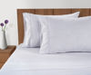 Picture of LANE LINEN 100% Organic Cotton Pillow Cases - King Size and Crisp Cool Percale Covers Sleeping Set of 2 - Ticking Stripe - Cobalt Blue