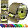 Picture of TECEUM Paracord Type III 550 Coyote Brown - 1000 ft - 4mm - Tactical Rope MIL-SPEC - Outdoor para Cord - Camping Hiking Fishing Gear - EDC Parachute Cord - Strong Survival Rope 012