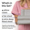 Picture of Extra Deep Full Sheet Set - 6 Piece Breathable & Cooling Sheets - Hotel Luxury Bed Sheets Set - Easy & Secure Fit - Soft, Wrinkle Free & Comfy Sheets Set - Light Grey Sheet Set with Extra Deep Pockets