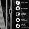 Picture of TECEUM Paracord Type III 550 Silver Grey - 200 ft - 4mm - Tactical Rope MIL-SPEC - Outdoor para Cord -Camping Hiking Fishing Gear and Equipment - EDC Parachute Cord - Strong Survival Rope 002