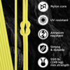 Picture of TECEUM Paracord Type III 550 Yellow - 50 ft - 4mm - Tactical Rope MIL-SPEC - Outdoor para Cord - Camping Hiking Fishing Gear - EDC Parachute Cord - Strong Survival Rope 019