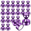 Picture of LOVIMAG 20 PCS Refrigerator Magnets, Purple Fridge Magnets Strong Magnets for Whiteboard, Small Neodymium Magnets Ideal for Push Pin Magnets, Office Magnets, Classroom Magnets, Map Magnets