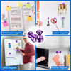 Picture of LOVIMAG 20 PCS Refrigerator Magnets, Purple Fridge Magnets Strong Magnets for Whiteboard, Small Neodymium Magnets Ideal for Push Pin Magnets, Office Magnets, Classroom Magnets, Map Magnets