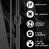 Picture of TECEUM Paracord Type III 550 Dark Grey - 50 ft - 4mm - Tactical Rope MIL-SPEC - Outdoor para Cord -Camping Hiking Fishing Gear and Equipment - EDC Parachute Cord - Strong Survival Rope 030