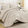 Picture of Litanika Comforters Tannish Grey Twin Size, 2 Pieces Lightweight Solid Bedding Set & Collections, All Season Fluffy Bed Set (66x90In Comforter & 1 Pillowcase)
