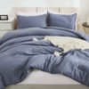 Picture of Litanika Comforters Bluish Grey Full Size, 3 Pieces Lightweight Solid Bedding Set & Collections, All Season Fluffy Bed Set (79x90In Comforter & 2 Pillowcases)