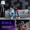 Picture of Ekkogo Acoustic Panels 12-Pack Soundproof Wall Panels 14''X13''X0.4'' Sound Panels High Density Sound Dampening Panels - [Deep Black Hexagon]